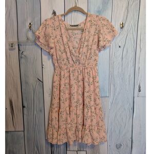 Women's coquette floral mini dress size Small